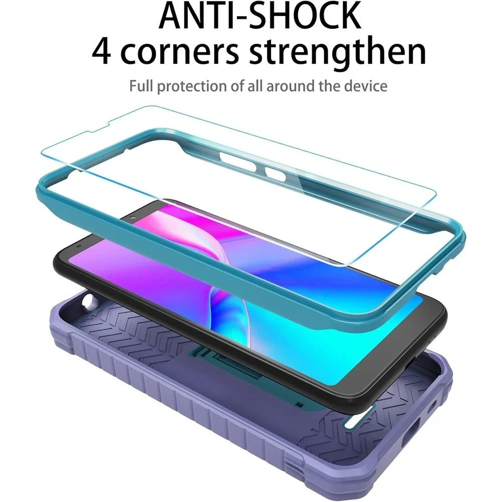 DUOPAL for Cricket Vision Plus Case, Military Grade Protection Shockproof Case w
